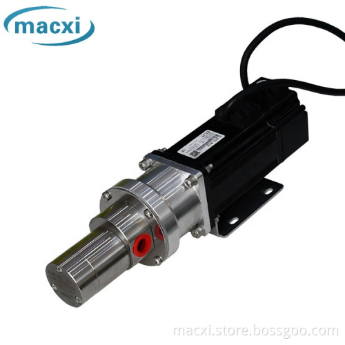 Servo motor micro magnetic drive dose gear pump
